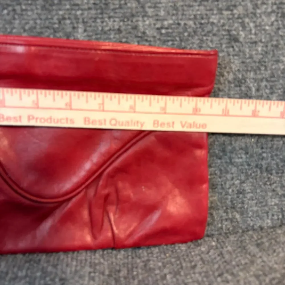 Vintage red leather